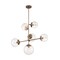 Nuvo Fixture, Pendant, 6-Lght, Incandescent, 60W, 120V, B10, Candelabra Bse, Height: 27.88 60/7125
